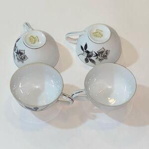 Lot Of Laurel China Min Century Vintage Tie Mug Set 4